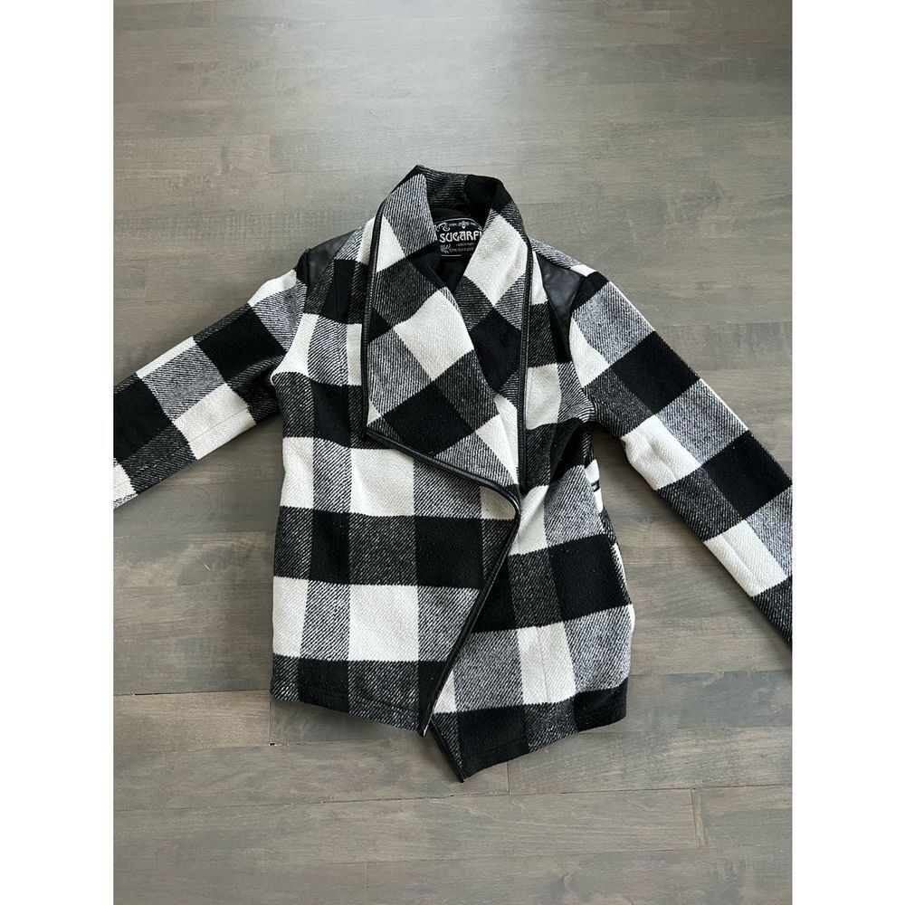 Sugarfly Plaid pea coat